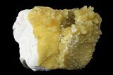 Fluorescent, Yellow Calcite Crystal Cluster - South Dakota #170694-2